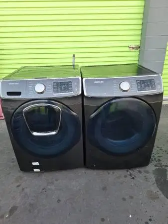 Samsung Washer And Dryer Black Stainless Steel
