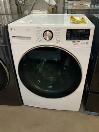 **LG WHITE FRONT LOAD 4.5 CU FT SINGLE WASHER**ON SALE NOW**