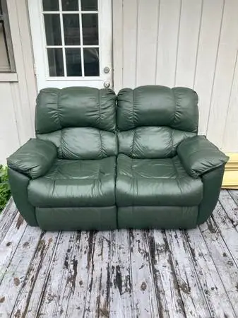 Leather Reclining Loveseat