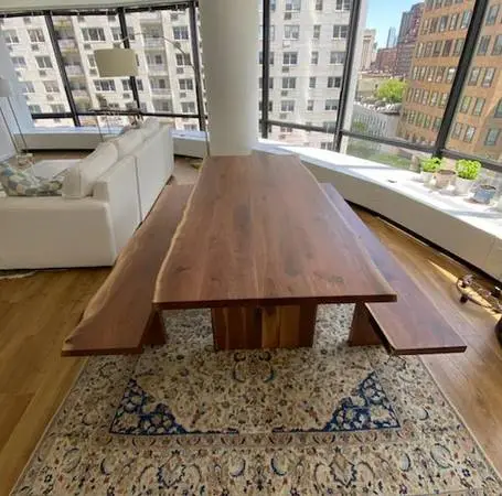 Live Edge Epoxy Dining Table Custom Modern Furniture River Table
