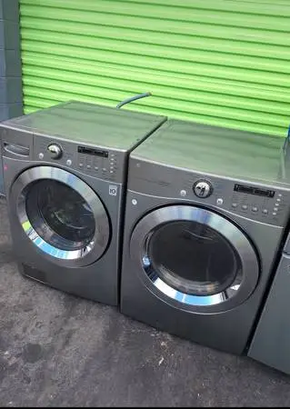 Washer and dryer dryer set lg stainless steel