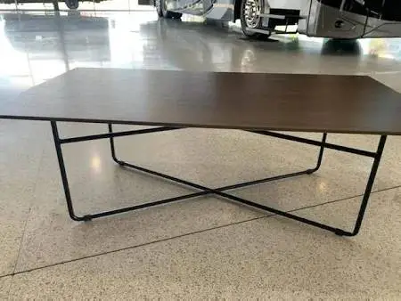 *9 Colors New 48 Rectangular Coffee Table w/Black Road Iron Base