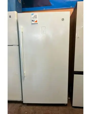 GE White Upright Freezer