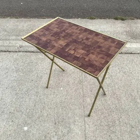 Vintage TV tray folding table