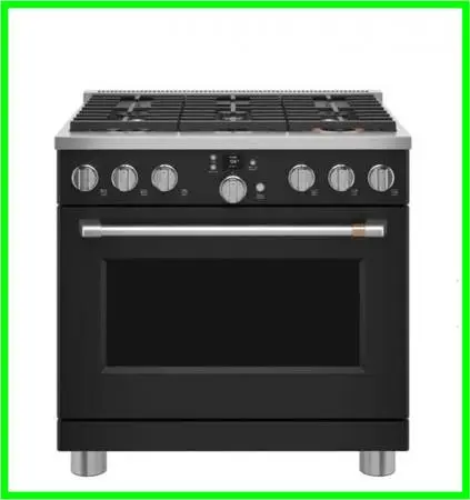Café 36 Freestanding Dual Fuel True Convection Range Matte Black