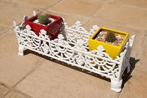 Antique Victorian Heavy Cast Box Planter..100% RARE....