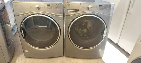 Whirlpool Steam Front Load Washer And Gas Dryer