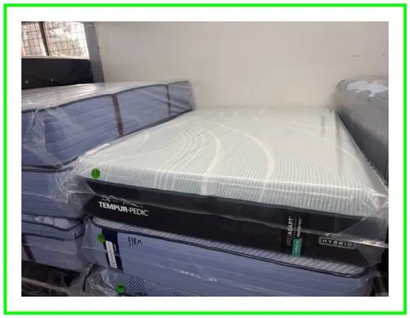 FULL SIZE TEMPURPEDIC PROADAPT (MEDIUM) HYBRID MATTRESS & BOX BED