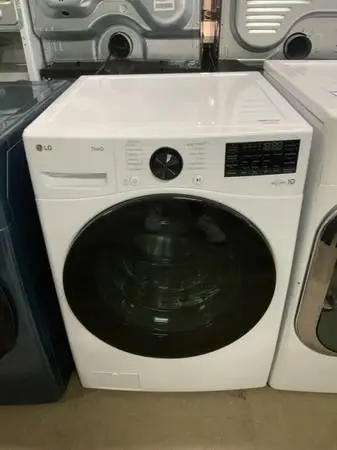 **LG WHITE FRONT LOAD 4.5 CU FT SINGLE WASHER**ON SALE NOW**