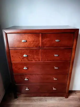Crown Mark Furniture Vera Dresser – Rich Cherry Finish