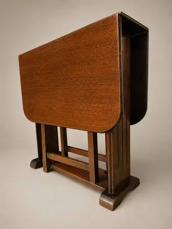 Antique Art Deco Diminutive Drop Leaf Table