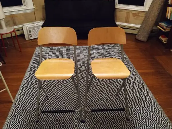 Set of Two NEW Matching Franklin IKEA Folding Bar Stools!!