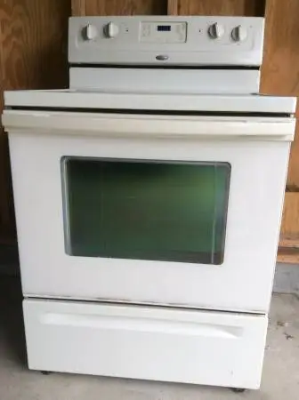 Glass top electric stove