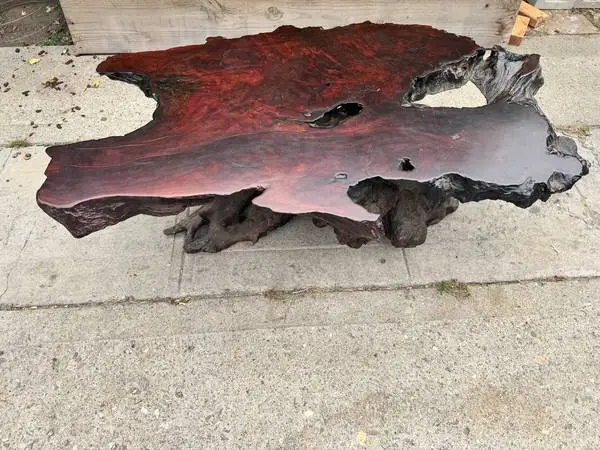 Redwood Burl Coffee Table for sale