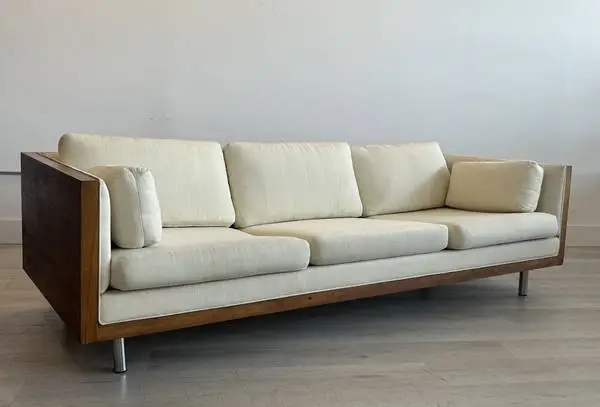 Mid Century Sofa by Milo Baughman Vintage Couch