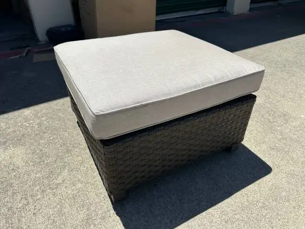 New sunbrella fabric outdoor patio furniture ottoman