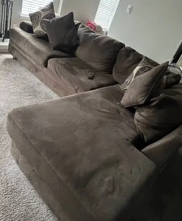 Brown sectional