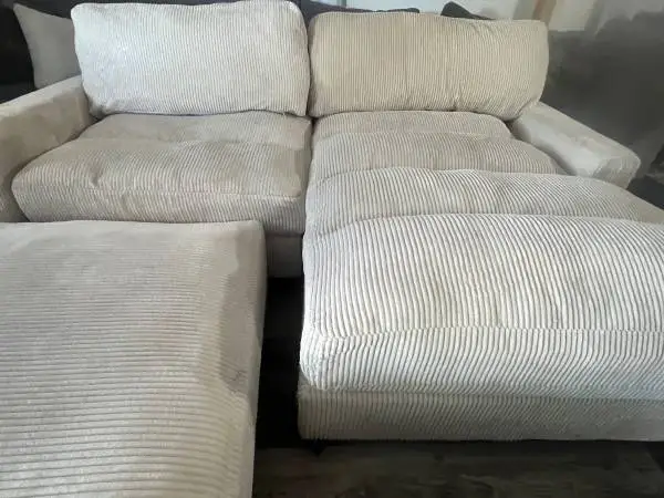 Sectional Couch with ottoman delivery available