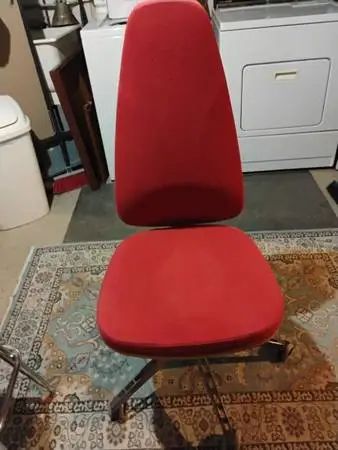 red office chair