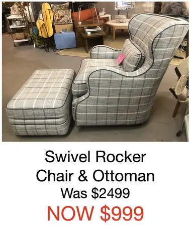 Swivel Glider Recliner with Ottoman, and other furniture on SALE!!!!