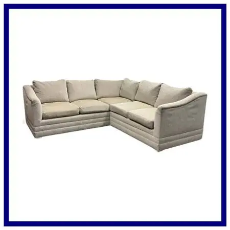 Kravet Custom Chenille Two Piece Sectional. Estimate Price: $11,300