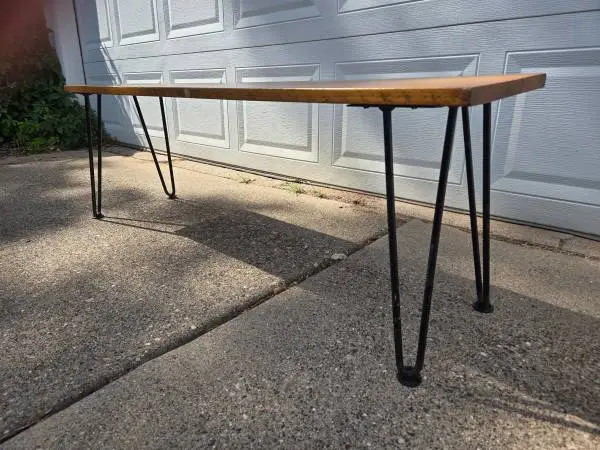 Mid Century Modern Walnut Bench