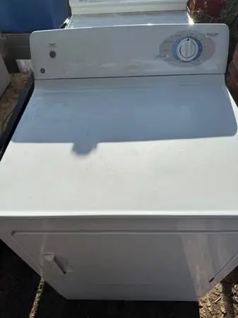 White  ge electric dryer good working condition free delivery