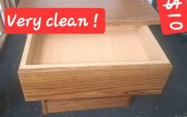 $10 takes this wood very clean stand for any room.