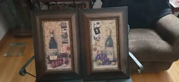 Wine theme Wall hangings pair....