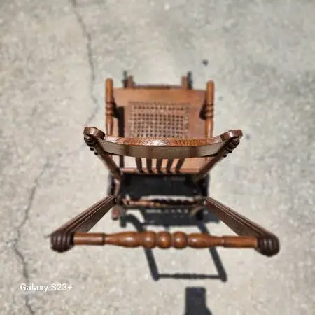 Antique Oak Stroller / High Chair