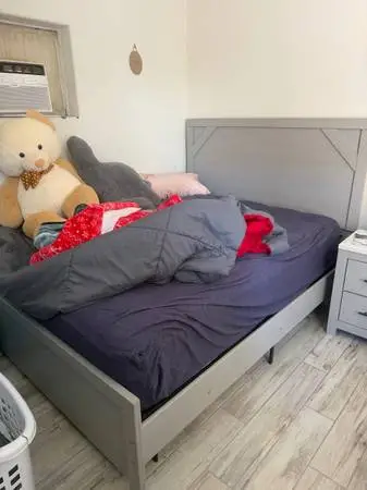 Queen Bed frame, Dresser and Nightstand set