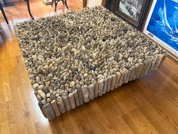 Luxury Designer Vertical Driftwood Coffee Table (Read Description)