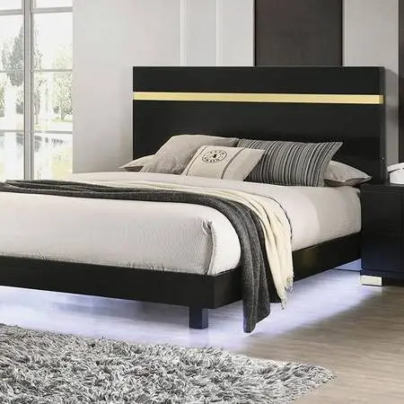 New queen bed with LED and Queen mattress combo
