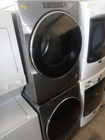 🌲Whirlpool gray stackable front load washer and dryer set