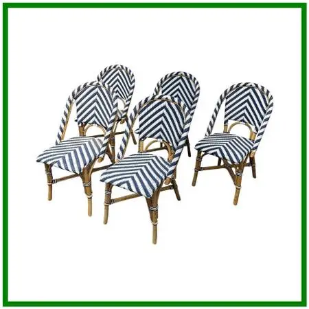 Serena&lily Riviera Rattan Dining Side Chairs, Set Of Five
