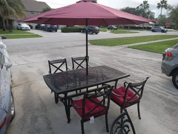 Complete back yard patio set/ or business outside patio furniture