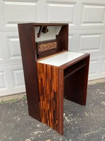 Mid Century desk/vanity/dry bar Designed by Percival Lafer