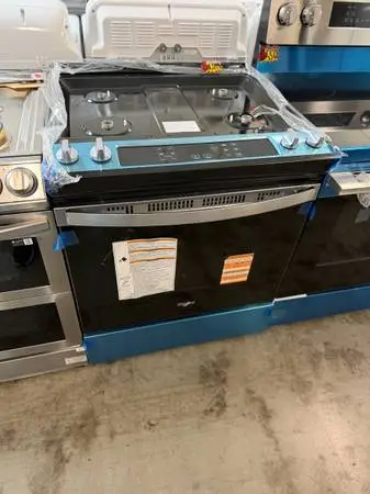 New whirlpool gas slide in range30” inch width