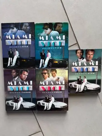 Miami Vice DVDs (5 seasons)( NEW)Original Repro by Universal (Read AD)