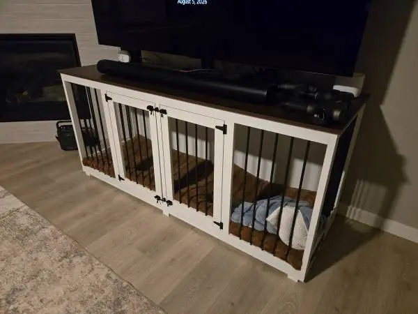 Large Dog Crate Furniture for 2 Dogs