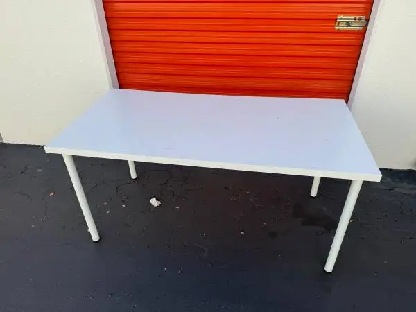 IKEA white student office desk modern basic 59” 30” 29” USED - 40$ eac
