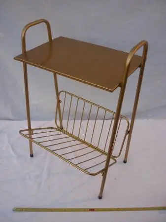 Magazine Stand - All Steel - Gold