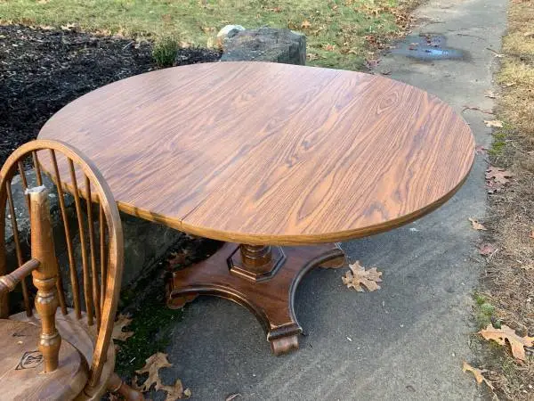 Vintage MA made Heywood Wakefield SOLID WOOD Oak Dining Set