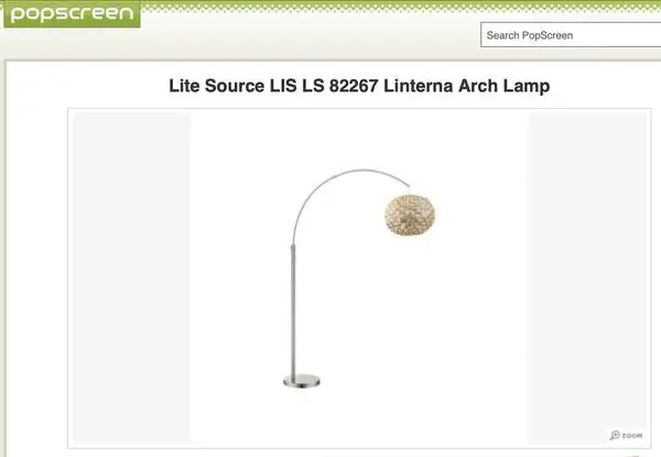 Lite Source LS-82267 Polished Steel LINTERNA 1 Light FLOOR LAMP