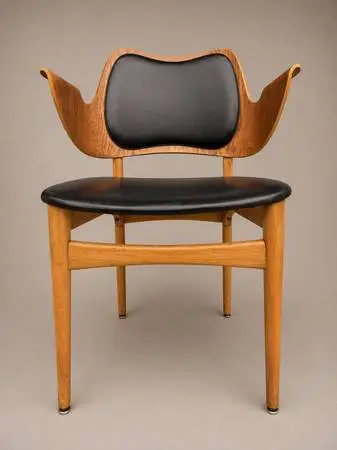 Mid Century Danish Teak Gesture Chair by Hans Olsen
