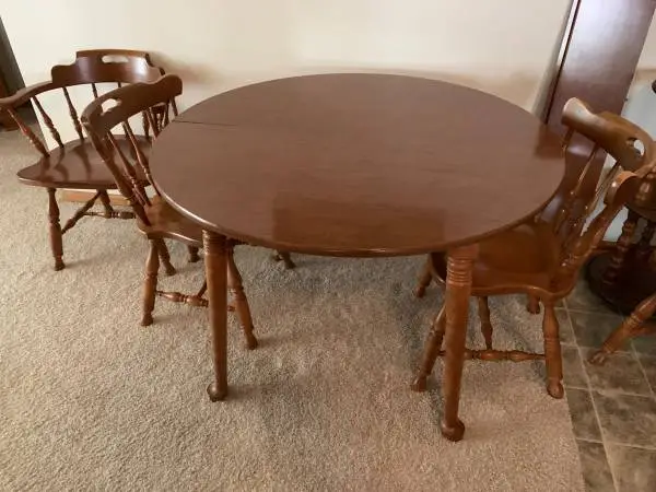 Solid cherry dining set