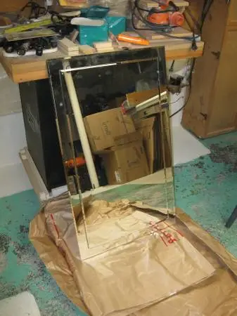 Large double bevel mirror in excellent condition