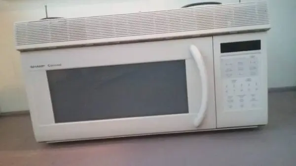 Microwave - over the stove SHARP Carousel microwave.