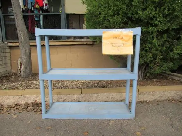 Blue Plastic Sturdy Shelving