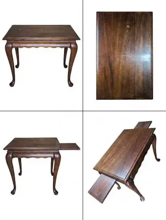 Queen Anne Style Side Table with Drawer